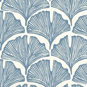 Peel and Stick Coastal Tempaper Blue Botanical Wallpaper 4 rolls